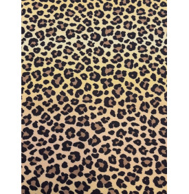 Sergé De Coton – Léopard Fauve – Motif Animalier – Coupon 50 x 150 cm