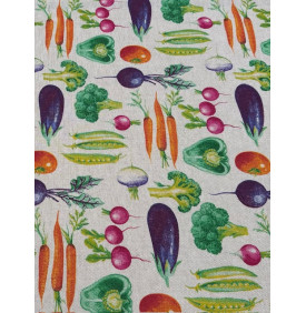 Coupon PolyCoton 50 x 140 cm – Jardinière Multicolore, tissu ameublement 205 g/m²