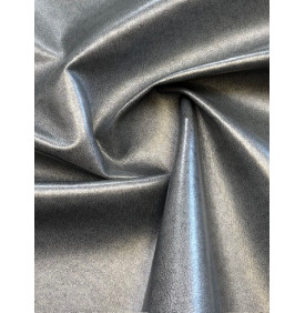 Simili Cuir Argent Métallisé – Gris Métal Vieilli – Vente au Mètre