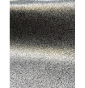 Coupon Simili Cuir Argent Métallisé – 50 × 140 cm – 360 g/m² – Tissu Ameublement & Accessoires
