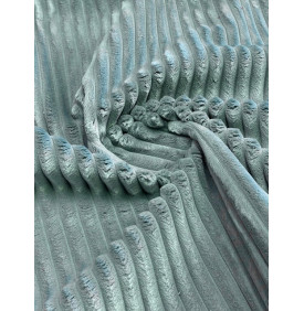 Tissu Velours Côtelé : "Grosses Côtes Lichen 15 mm" – Coupon 50x140 cm – Ameublement & Déco