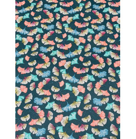 Coupon Coton Enduit “Aphrodite” Émeraude – 50 x 150 cm – Tissu Imperméable