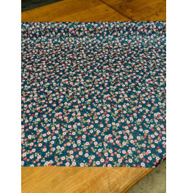 Tissu Coton Enduit : Hokkaido Pétrole (140 g/m²) – Vente au mètre - Tissu Imperméable