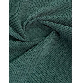 Coupon Velours Côtelé "Huggy" Sapin - Côtes 5 mm – 50 x 140 cm – Tissu d’Ameublement