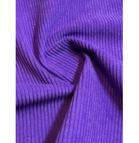 Coupon Velours Côtelé "Huggy" Lavande - Côtes 5 mm – 50 x 70 cm – Tissu d’Ameublement