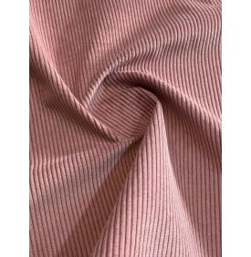 Coupon Velours Côtelé "Mauve" - Côtes 4mm - 50 x 140 cm - Tissu Ameublement