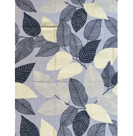 Coupon Toile Palace Enduit "Folior Foil" Noir - 50 x 70 cm- Tissu Imperméable