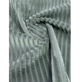 Coupon Velours Côtelé "Futé" Lichen - Côtes 10 mm – 50 x 70 cm - Tissu d’Ameublement