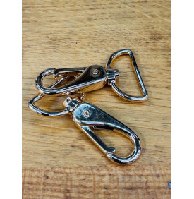 Mousqueton métal rose gold 32 mm, élégant et tendance