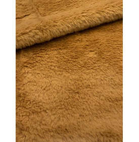 Coupon Fourrure "Camel" Poil Court – 50 x 70 cm – 300 g/m² – Tissu Doux & Moelleux