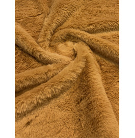 Coupon Fourrure "Camel" Poil Court – 50 x 70 cm – 300 g/m² – Tissu Doux & Moelleux