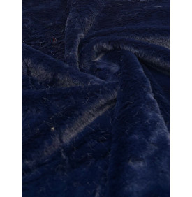 Coupon Fourrure "Marine" Poil Court – 50 x 70 cm – 300 g/m² – Tissu Doux & Moelleux