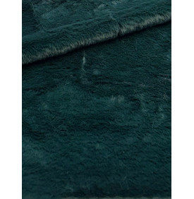 Coupon Fourrure "Vert Bouteille" Poil Court – 50 x 70 cm – 300 g/m² – Tissu Doux & Moelleux