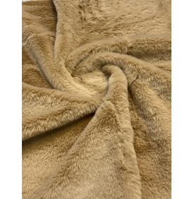 Coupon Fourrure "Terre" Poil Court – 50 x 70 cm – 300 g/m² – Tissu Doux & Moelleux