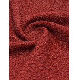 Coupon Bouclette Curly "Argile" – 50 x 70 cm – 345 g/m² – Tissu Bouclé Doux