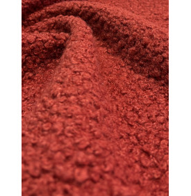 Coupon Bouclette Curly "Argile" – 50 x 70 cm – 345 g/m² – Tissu Bouclé Doux