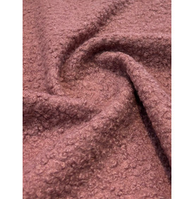 Coupon Bouclette Curly "Rose" – 50 x 70 cm – 310 g/m² – Tissu Chaud & Texturé