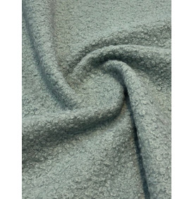 Coupon Bouclette Curly "Menthe" – 50 x 70 cm – 310 g/m² – Tissu Chaud & Texturé