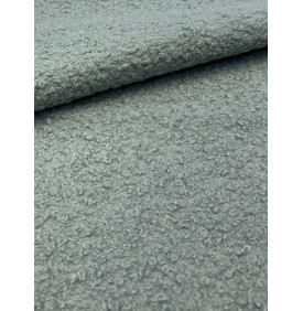 Coupon Bouclette Curly "Menthe" – 50 x 150 cm – 310 g/m² – Tissu Chaud & Texturé