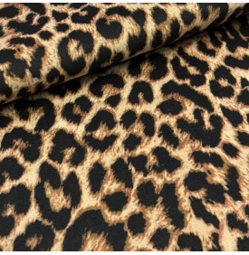 Velours Palatine / Léopard - Différents Formats – Tissu Luxe 440 g/m²
