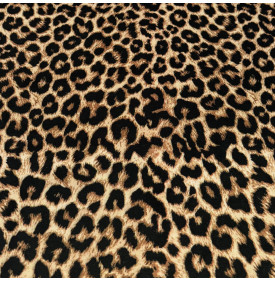 Velours Palatine / Léopard - Différents Formats – Tissu Luxe 440 g/m²