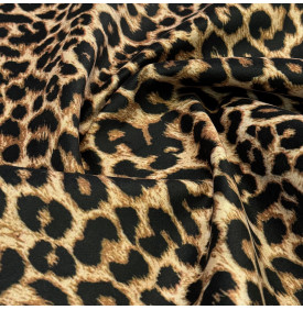 Velours Palatine / Léopard - Différents Formats – Tissu Luxe 440 g/m²