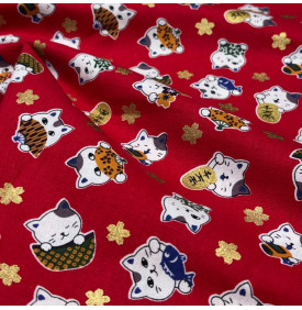 Coupon Coton Foil - Minet Rouge