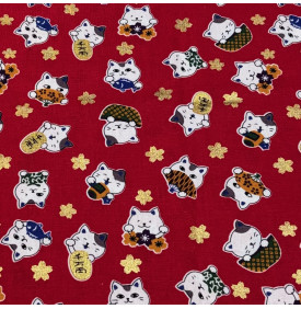 Coupon Coton Foil - Minet Rouge