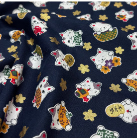 Coupon Coton Foil - Minet Bleu