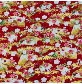 Coupon Coton Foil - Obi Rouge – Différents Formats