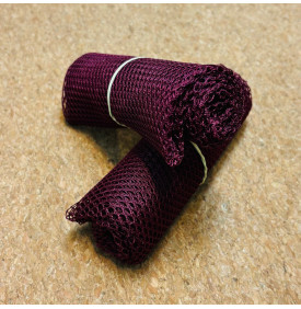 Coupon Filet Mesh Grenat – Maille 5 mm – Polyester – 50 x 70 cm – Tissu Respirant pour Sacs à Vrac & Accessoires