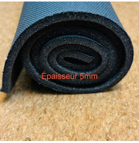 Coupon Mousse Résille 5 mm Noir – 50 x 70 cm – Entoilage, Maintien & Confort