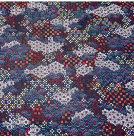 Coupon Coton Enduit « Shogun » – Tissu Déperlant