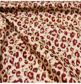 Coupon Coton Enduit « Karlia » – Beige/ Kaki