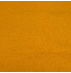Coton Enduit Uni / Jaune Moutarde
