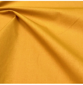 Coupon Coton Enduit Uni – Moutarde