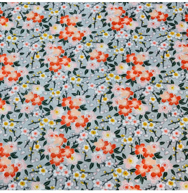 Coupon Coton Enduit « Chichi » Corail