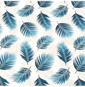 Tissu Coton Enduit / Motif Tropical - Nassau Canard