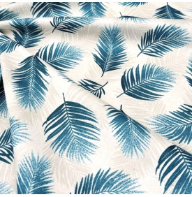 Tissu Coton Enduit / Motif Tropical - Nassau Canard | 14.90 €/M