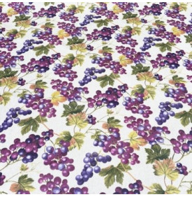 Coupon Coton Enduit « Muscat » Violet
