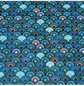 Coupon Coton Enduit « Suri » – Turquoise