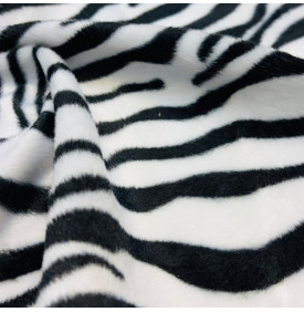 Coupon Fourrure Ras – Zèbre