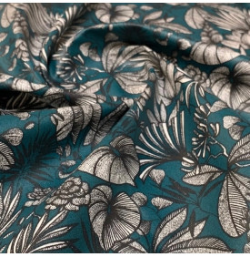 Coupon Coton Enduit « Java » - Bleu Océan