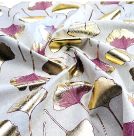 Coupon Tissu Palace Foil « Biloba » - Différents Coloris & Formats
