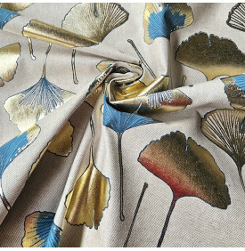 Coupon Tissu Palace Foil « Biloba » - Différents Coloris & Formats