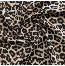 Coupon Toile Palace "Samba" Noir - 50x140 cm - Tissu Ameublement