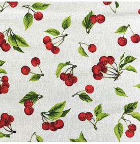 Coupon Tissu Palace – Cerises Rouge