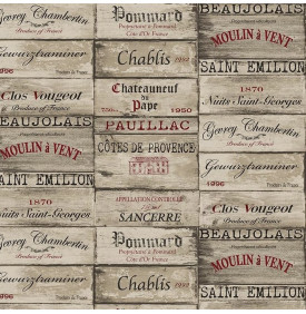 Coupon Tissu Palace – Grand Cru Rouge / Noir