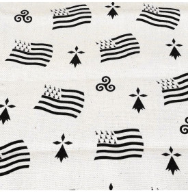 Coupon Tissu Aspect Lin – Bretagne Noir