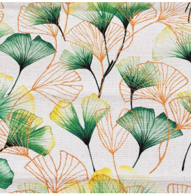 Coupon Tissu Aspect Lin – Ginkgo Vert